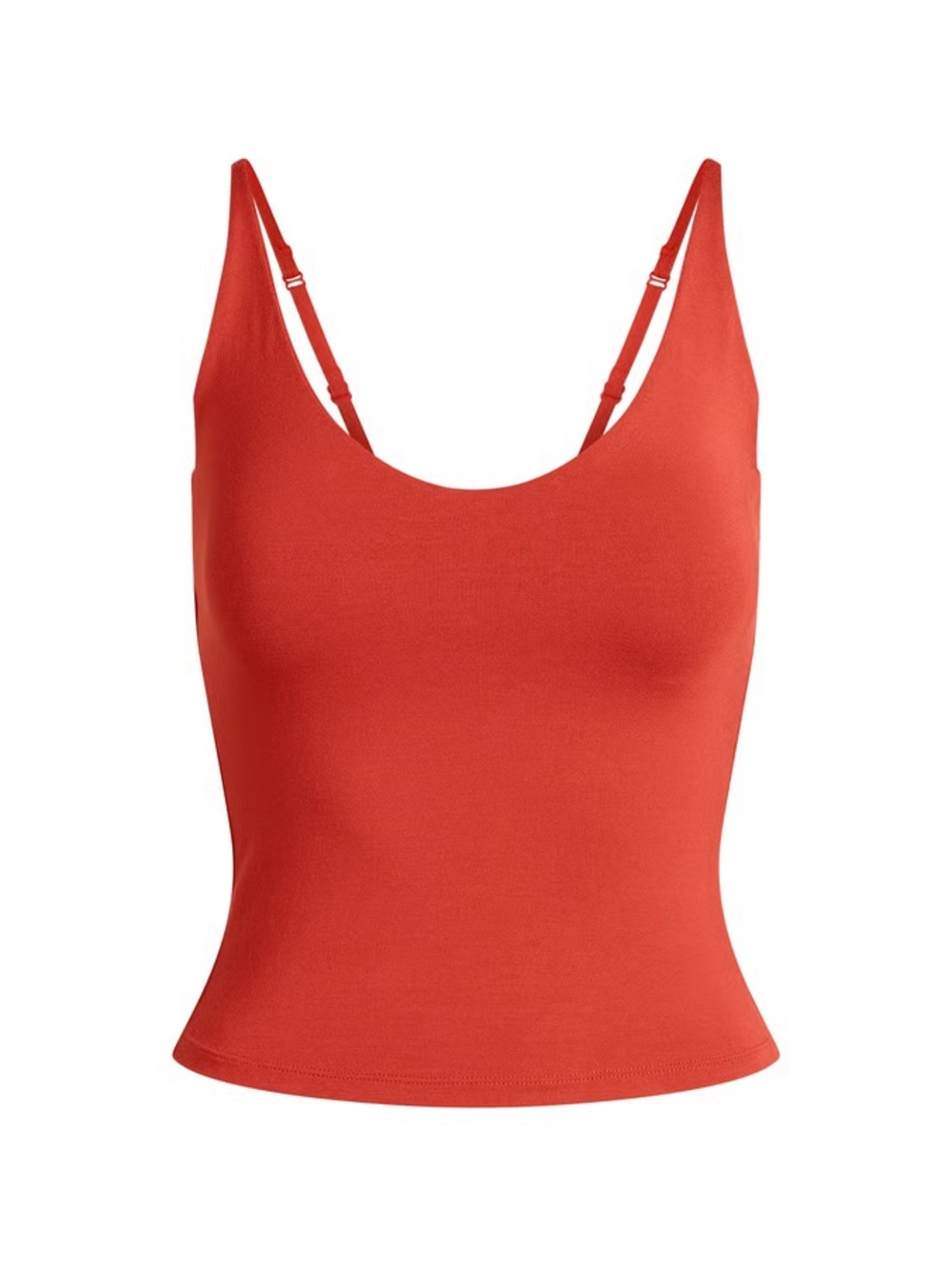 SKIMS Smooth Layers Scoop Neck Cami w/ adjustable straps - Terra Orange